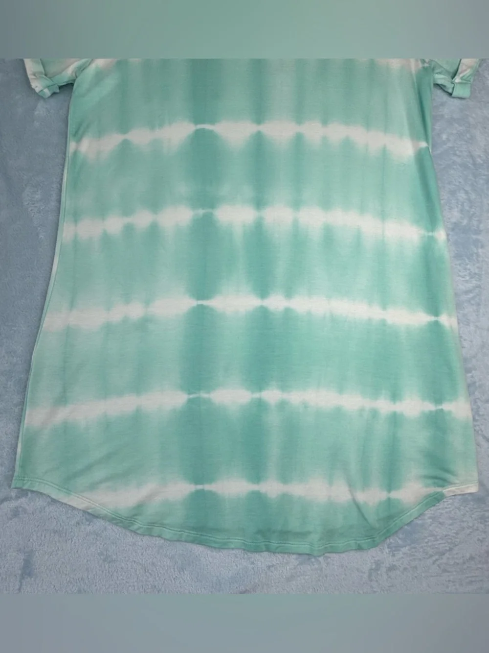 Cabana Life Aqua Tie-Dye Dress Relaxed Covering Up UPF 50+ Size L